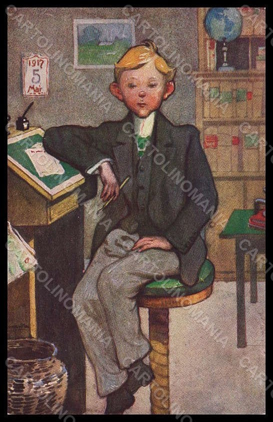 Artist Signed Sommavilla E. Boy Der Prokurist 1917 P. Heckscher 328 pc VK8007 – fronte