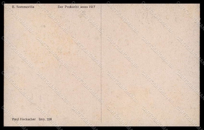Artist Signed Sommavilla E. Boy Der Prokurist 1917 P. Heckscher 328 pc VK8007 – retro