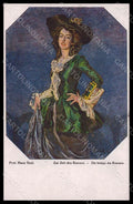 Artist Signed Best H. Fashion Glamour Lady Rococo serie 1050 postcard VK8013 – fronte