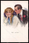 Artist Signed Remy Reuy Fashion Glamour Lady Couple Neury postcard VK8021 – fronte