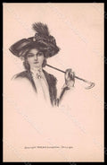 Artist Signed McMein M. Fashion Glamour Lady postcard VK8028 – fronte