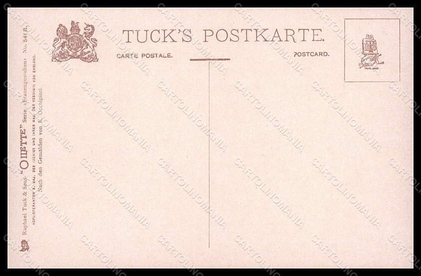 Artist Signed Occhipinti Fashion Glamour Lady Tuck serie 541B postcard VK8042 – retro