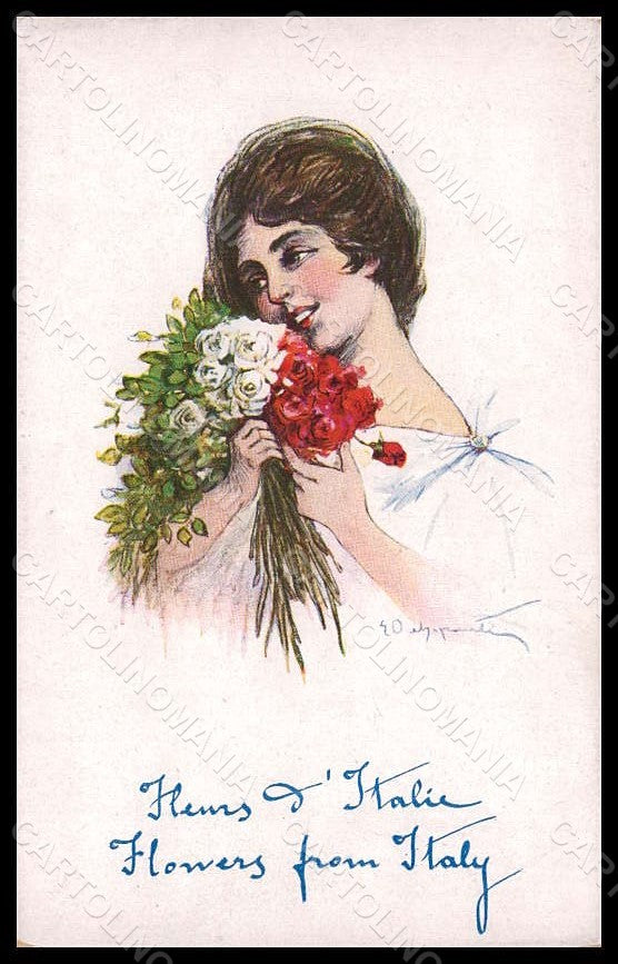 Artist Signed Occhipinti Fashion Lady Propaganda WW1 Allies serie 29 pc VK8044 – fronte