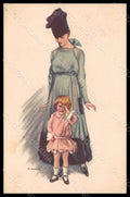 Artist Signed Bianchi Fashion Glamour Lady Girl serie 968-2 postcard VK8070 – fronte