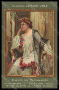 Artist Signed Chabas Lady Collection Lefevre Advertising Art Nouveau pc VK8085 – fronte