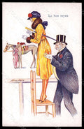 Artist Signed Sager X. Glamour Lady Equitation Horse serie 162 postcard VK8097 – fronte