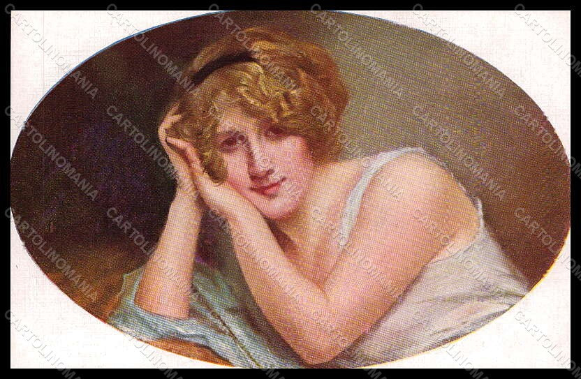 Artist Signed Muraton L. Fashion Glamour Lady serie 940 postcard VK8104 – fronte