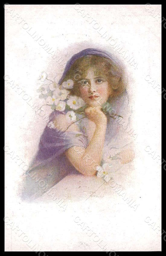 Artist Signed Horwitz H. Lady A Dream of Fair Woman serie 111 postcard VK8135 – fronte