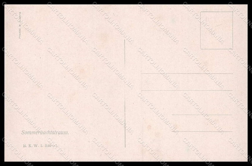 Artist Signed Ulreich Lady Romantic Couple BKWI serie 320-5 postcard VK8142 – retro