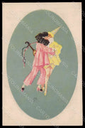 Artist Signed Puttkammer Puttkamer Lady Pierrot Dance NPG serie 8006-6 pc VK8157 – fronte