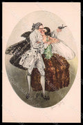 Artist Signed Gilles J. Lady Romantic Couple serie 1961 postcard VK8174 – fronte