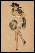 Artist Signed Calderara Fashion Glamour Lady Art Deco serie 3241-8 pc VK8184 – fronte