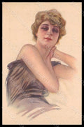 Artist Signed Metlicovitz Glamour Lady Art Deco serie 152-2 postcard VK8211 – fronte