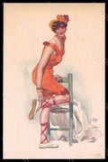 Artist Signed Metlicovitz Bathing Beauty Lady Art Deco serie 333-3 pc VK8226 – fronte