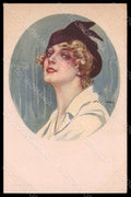 Artist Signed Metlicovitz Glamour Lady Art Deco serie 82-5 postcard VK8231 – fronte