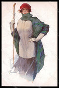 Artist Signed Franzoni R. Fashion Glamour Lady serie 27-4-g postcard VK8240 – fronte