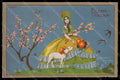 Artist Signed Sgrilli Fashion Glamour Lady Easter Lamb serie 2174 pc VK8241 – fronte