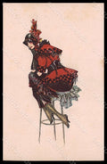 Artist Signed Codognato Fashion Glamour Lady serie 421-3 postcard VK8248 – fronte