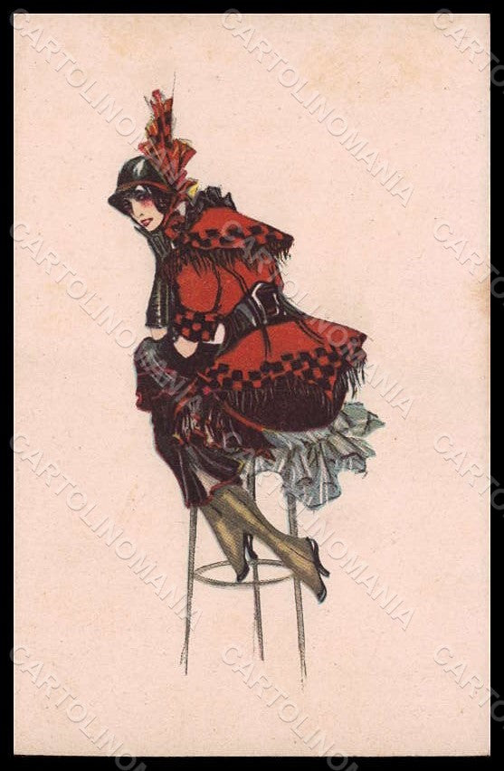 Artist Signed Codognato Fashion Glamour Lady serie 421-3 postcard VK8248 – fronte