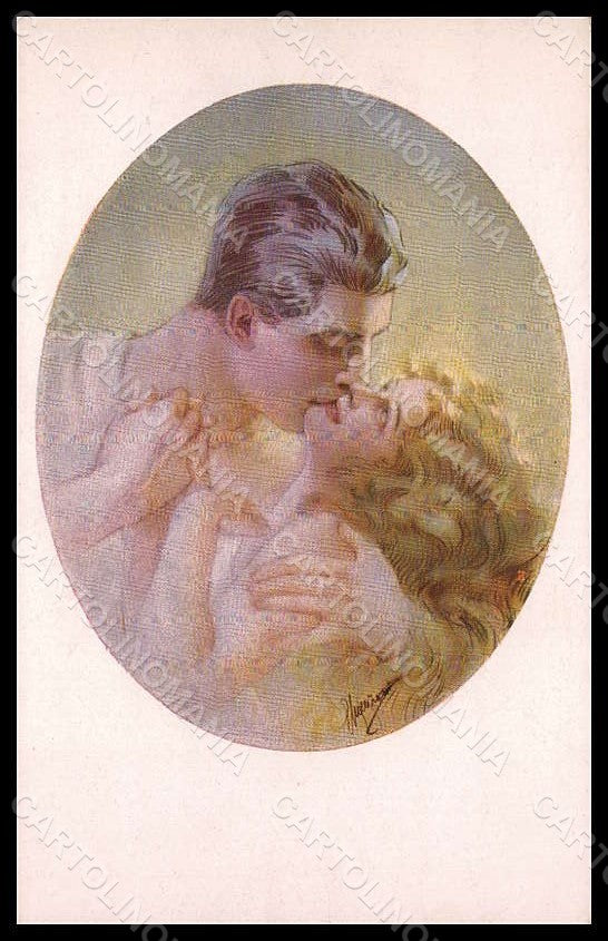 Artist Signed Guerzoni Romantic Couple Lady serie 1033-5 postcard VK8267 – fronte