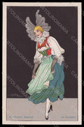 Artist Signed Golia Lady Art Deco Propaganda WW1 Swiss 880-2 postcard VK8279 – fronte