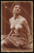 Nude Italian Nude Lady B. Surdi Roma Villa Borghese RPPC photo postcard VK8293 – fronte