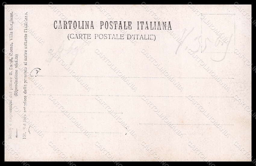 Nude Italian Nude Lady B. Surdi Roma Villa Borghese RPPC photo postcard VK8293 – retro