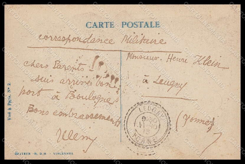 Artist Signed Rhipoche ? French Propaganda WWI Kaiser Wilhelm II postcard VK8312 – retro