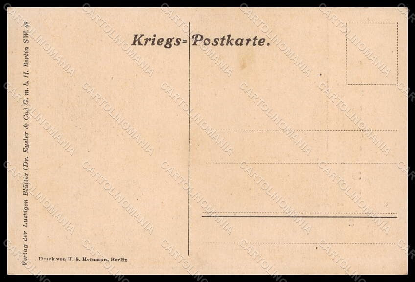 Artist Signed German Propaganda WW1 Kruppel Entente Kriegs Karte postcard VK8315 – retro