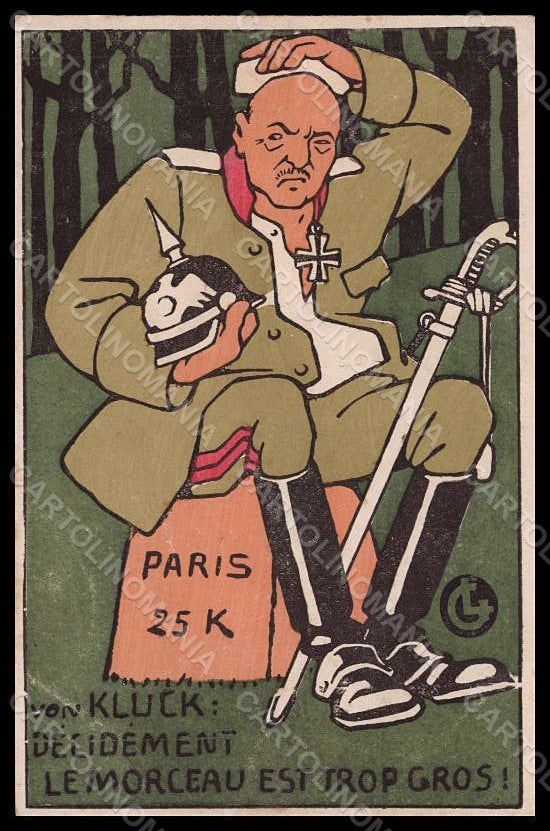 Artist Signed LG Georges Lemmen ? French Propaganda WWI Anti Kaiser pc VK8329 – fronte