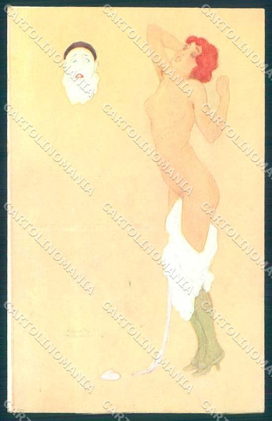 Artist Signed Kirchner R Risque Lady Peches Capitaux Deadly Sins P.3-5 pc VK8432 – fronte