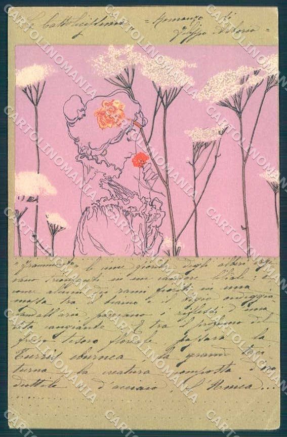 Artist Signed Kirchner Lady Olive Green Surrounds G.8.b-8 CORNERS CREASED VK8548 – fronte