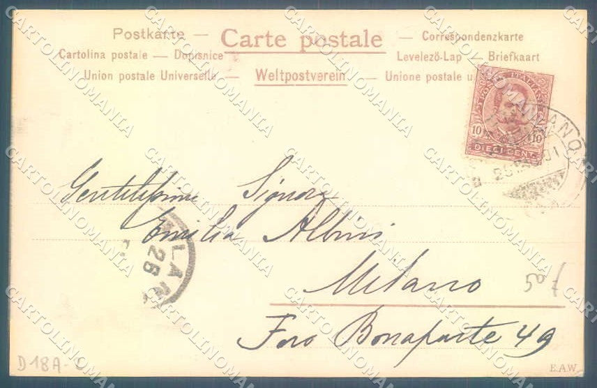 Artist Signed Kirchner R. Lady Santoy D.18.a-2 postcard VK8571 – retro