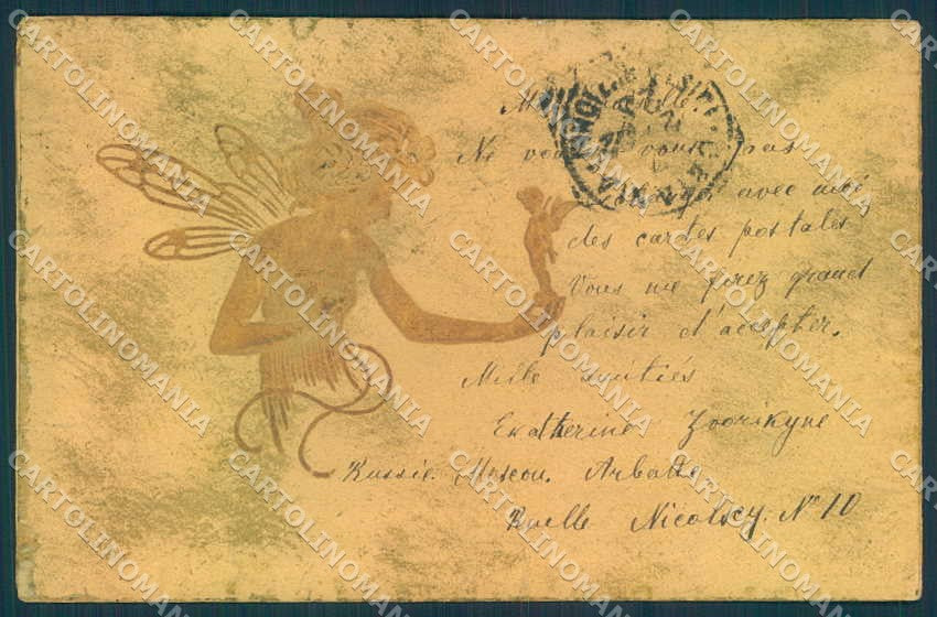 Artist Signed Kirchner R. Lady Fairy Bronze Art Nouveau MM Vienne pc VK8599 – fronte
