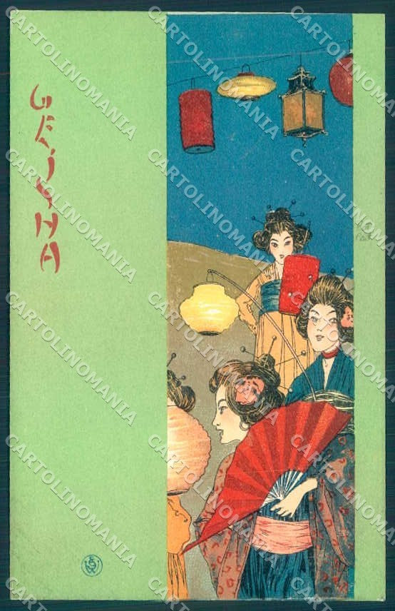 Artist Signed Kirchner R. Lady Geisha D.8/2.a-2 postcard VK8663 – fronte