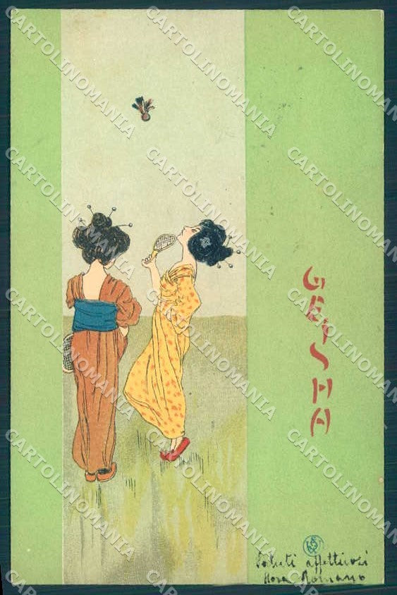 Artist Signed Kirchner R. Lady Geisha D.8/2.a-5 postcard VK8666 – fronte