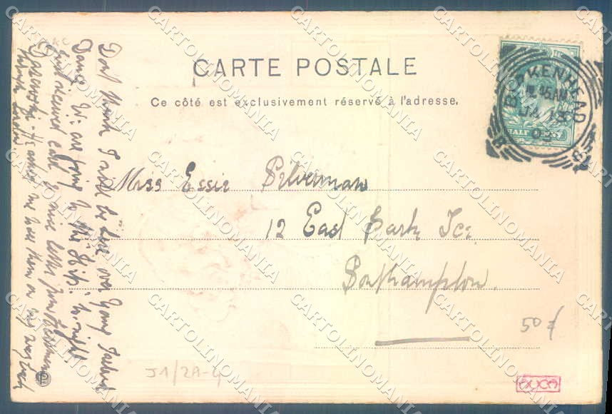 Artist Signed Kirchner R. Lady Akropolis J.1/2.a-4 postcard VK8803 – retro