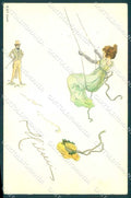 Artist Signed Kirchner R. Lady Coeur Dame ? #5541 C.1 ? postcard VK8835 – fronte