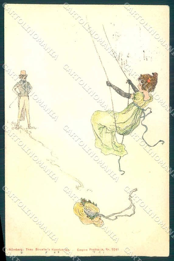 Artist Signed Kirchner R. Lady Coeur Dame ? #5541 C.1 ? postcard VK8836 – fronte