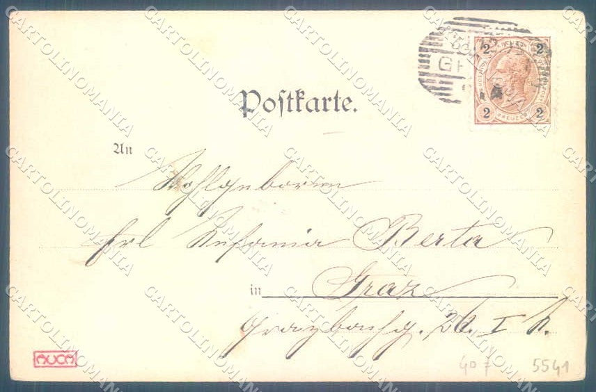 Artist Signed Kirchner R. Lady Coeur Dame ? #5541 C.1 ? postcard VK8837 – retro