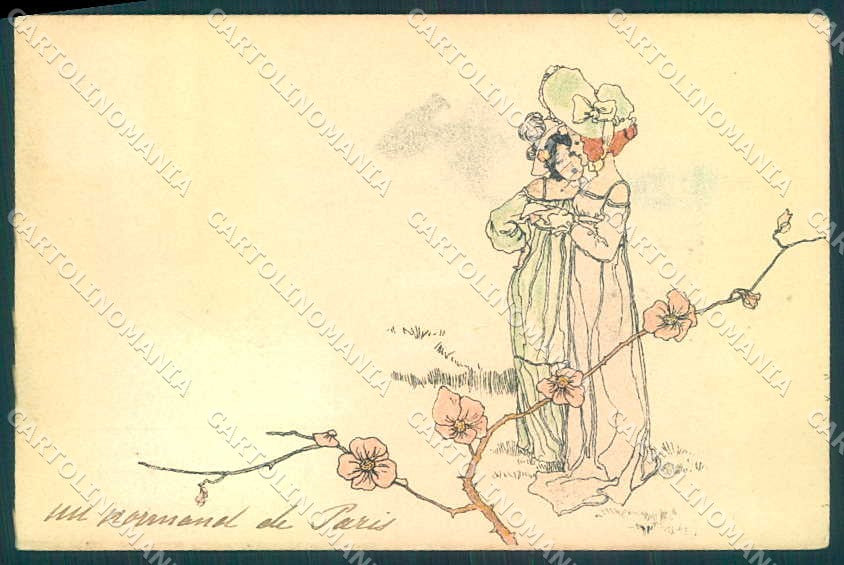 Artist Signed Kirchner R. Lady Coeur Dame ? #5522C.1 ? CORNER CREASED pc VK8850 – fronte