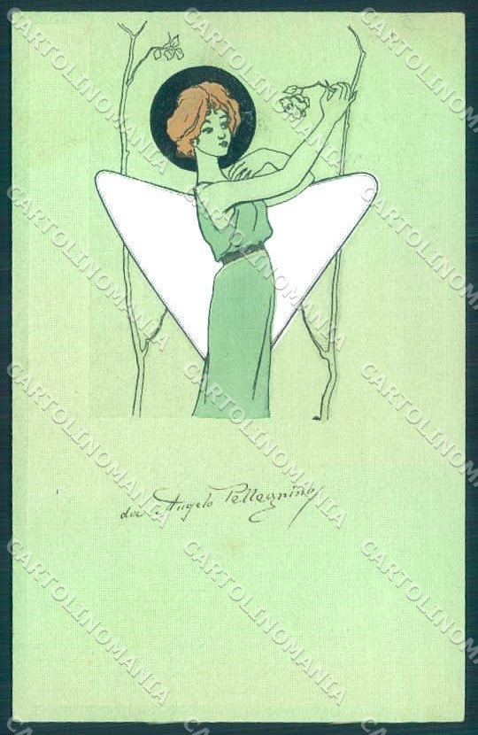 Artist Signed Kirchner Style Lady B.R.W serie 340 postcard VK8853 – fronte
