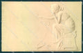 Artist Signed Kirchner Style Lady Art Nouveau Relief MM Vienne postcard VK8878 – fronte