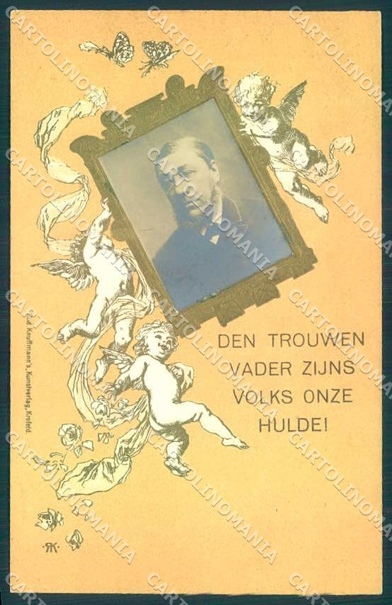 Artist Signed RK Kirchner ? Paul Kruger Boer War South African postcard VK8887 – fronte