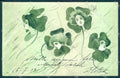 Artist Signed Kirchner Style Lady Four Leaf Clover Art Nouveau pc VK8890 – fronte