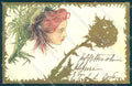 Artist Signed Kirchner Style Lady Art Nouveau postcard VK8898 – fronte