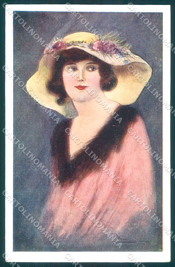 Artist Signed Nanni Fashion Glamour Lady serie 133-5 postcard VK8937 – fronte