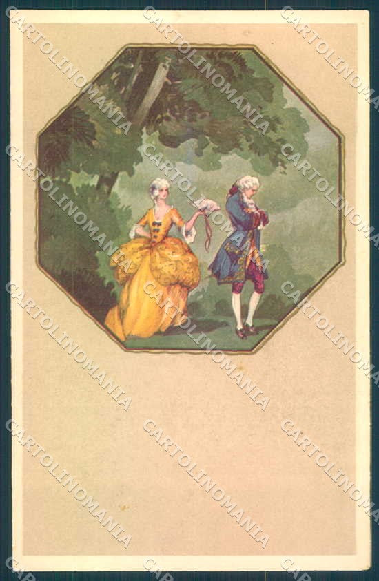 Artist Signed Corbella Glamour Lady Romantic Couple Degami 1013 postcard VK9011 – fronte