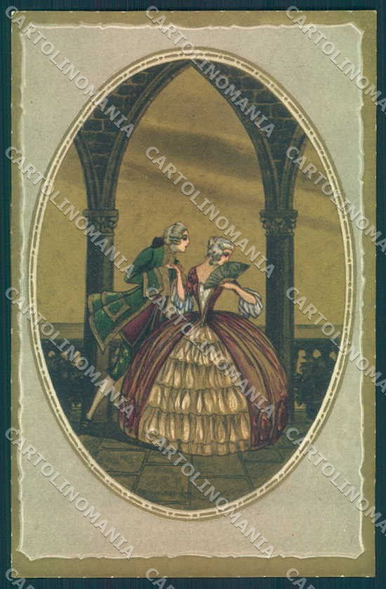 Artist Signed Corbella Fashion Lady Couple Venezia Degami 2075 postcard VK9022 – fronte