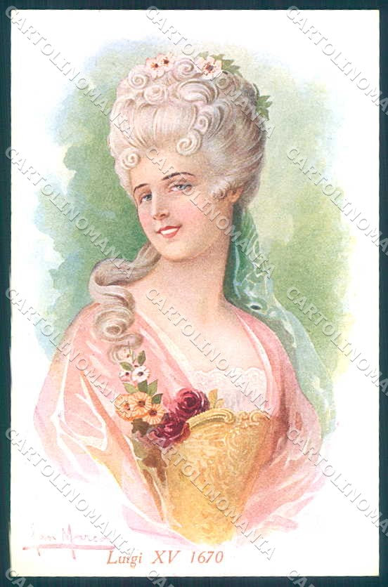 Artist Signed San Marco Fashion Glamour Lady Hairstyle serie 2108-1 pc VK9029 – fronte